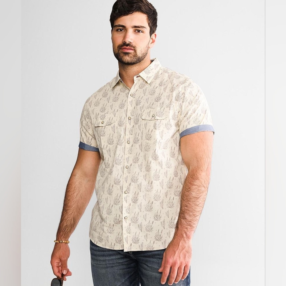 Flag & Anthem - Tempe Cactus Short Sleeve Buttondown Shirt
